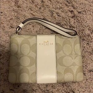 Coach Monogrammed Wristlet